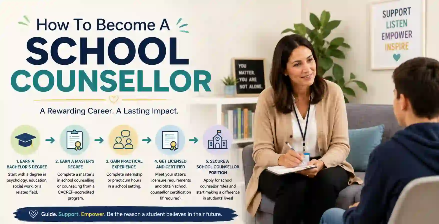 become a school counselor