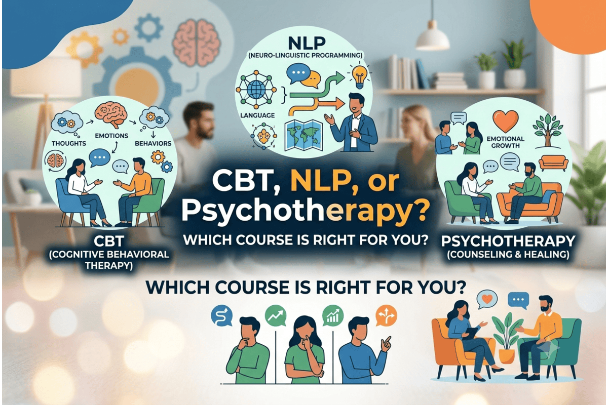 CBT, NLP, or Psychotherapy? Which Course Is Right for You?